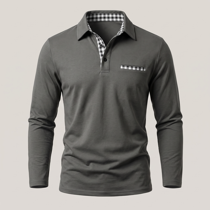 CALVERTON LONG-SLEEVE POLO