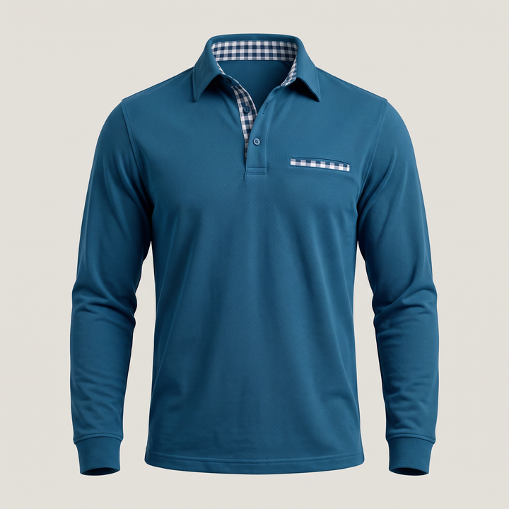 CALVERTON LONG-SLEEVE POLO