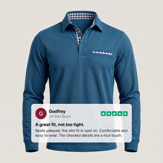 CALVERTON LONG-SLEEVE POLO