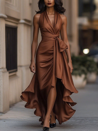 Amelya - Evening Wrap Maxi Dress