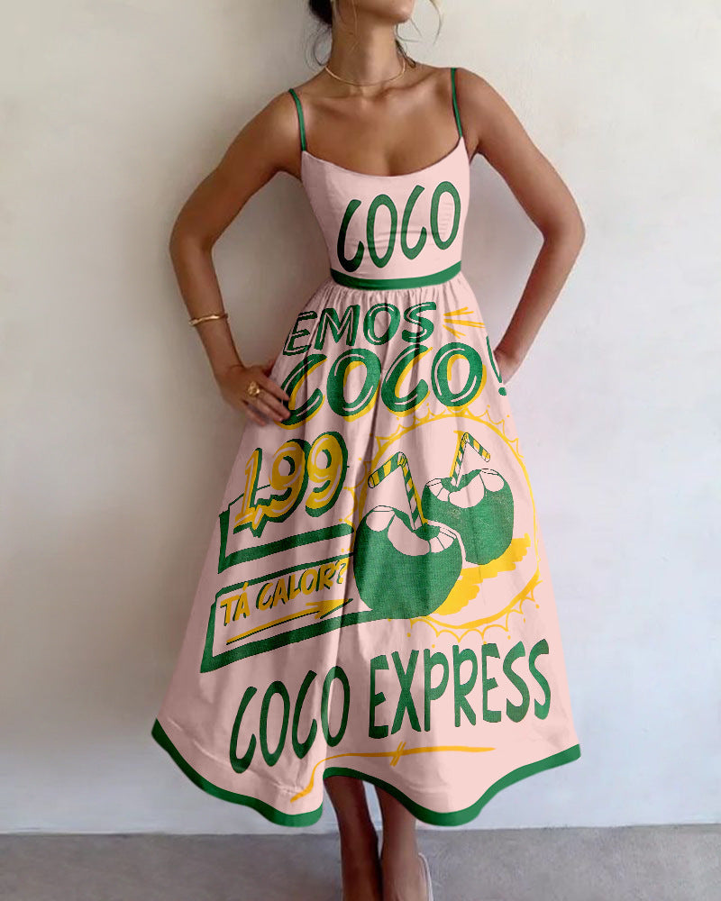 TALLULAH | TROPICAL MARKET MIDI DRESS