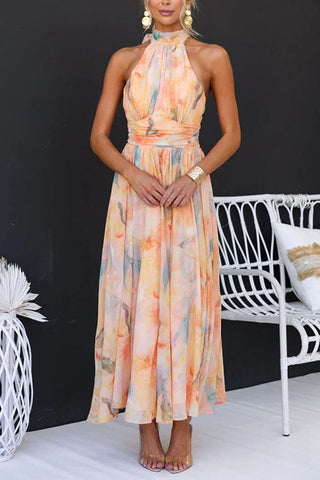 Polly - Elegant Floral Maxi Dress