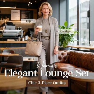 ROSEMARY | ELEGANT THREE-PIECE CARDIGAN, TOP & WIDE-LEG TROUSER SET