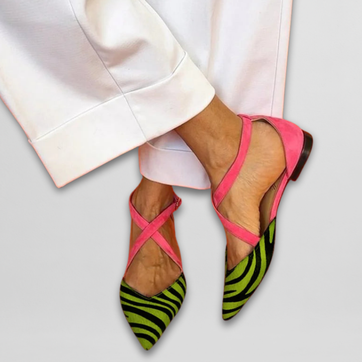 CHERYL | BALLET FLATS WITH STRAPS