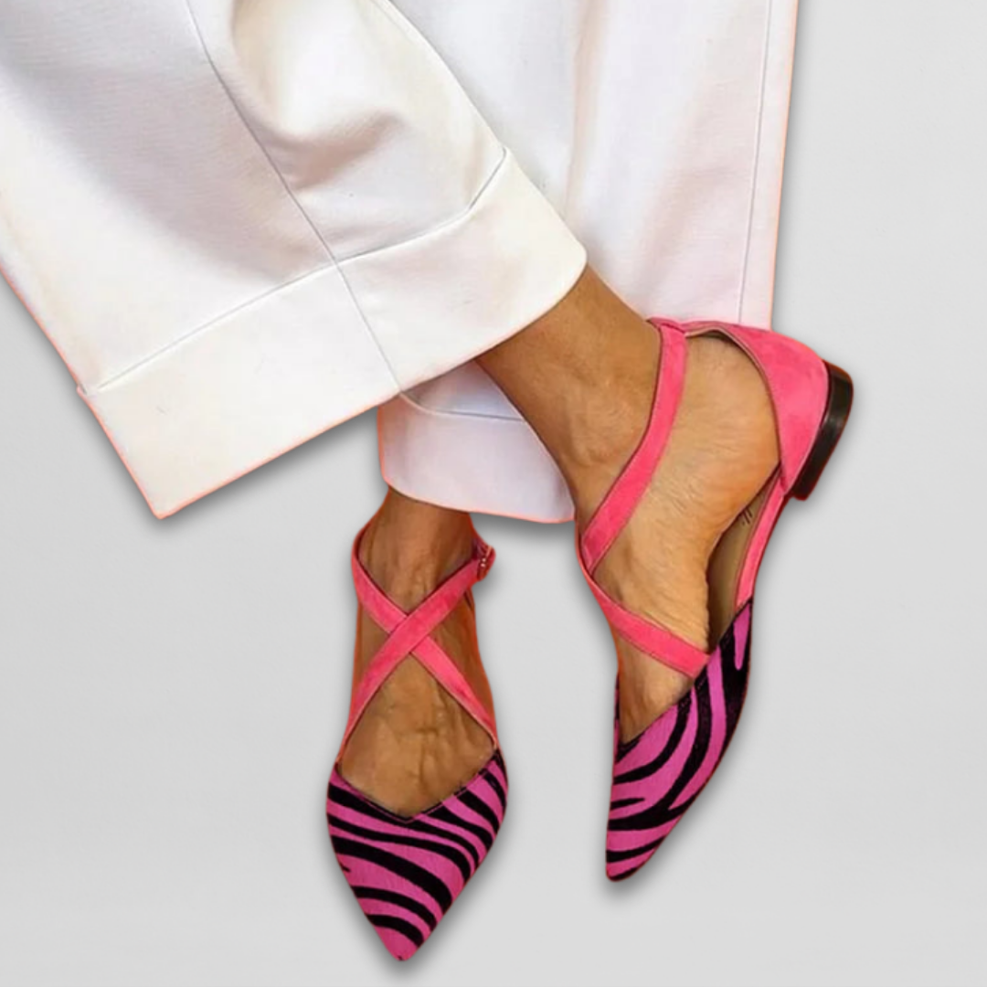 CHERYL | BALLET FLATS WITH STRAPS