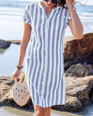 SANDRA | ELEGANT STRIPED DRESS