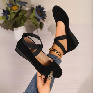 NOREEN | CLOSED TOE WEDGE BALLET SHOES