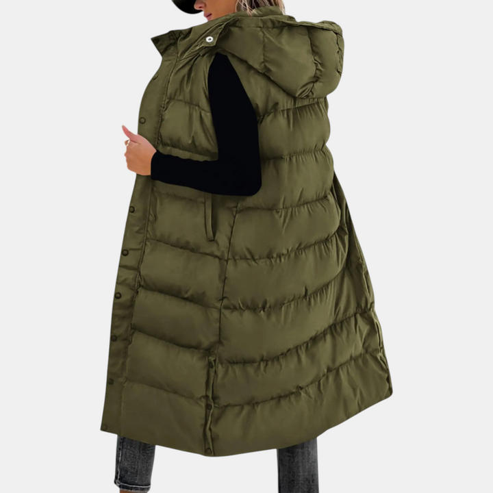 AUDREY | Maxi Hooded Puffer Gilet