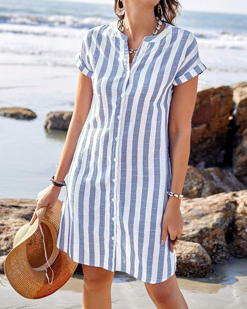 SANDRA | ELEGANT STRIPED DRESS