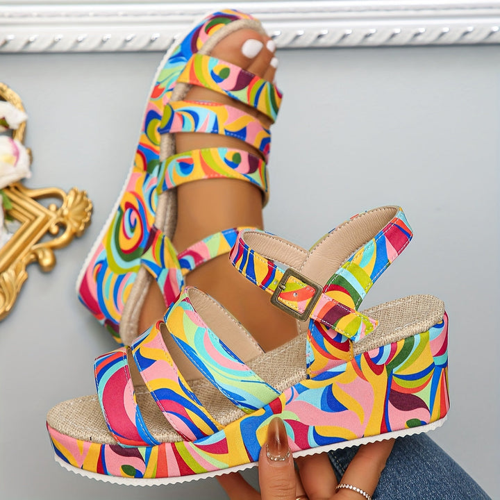 JULIA | PLATFORM ANKLE STRAP SANDALS