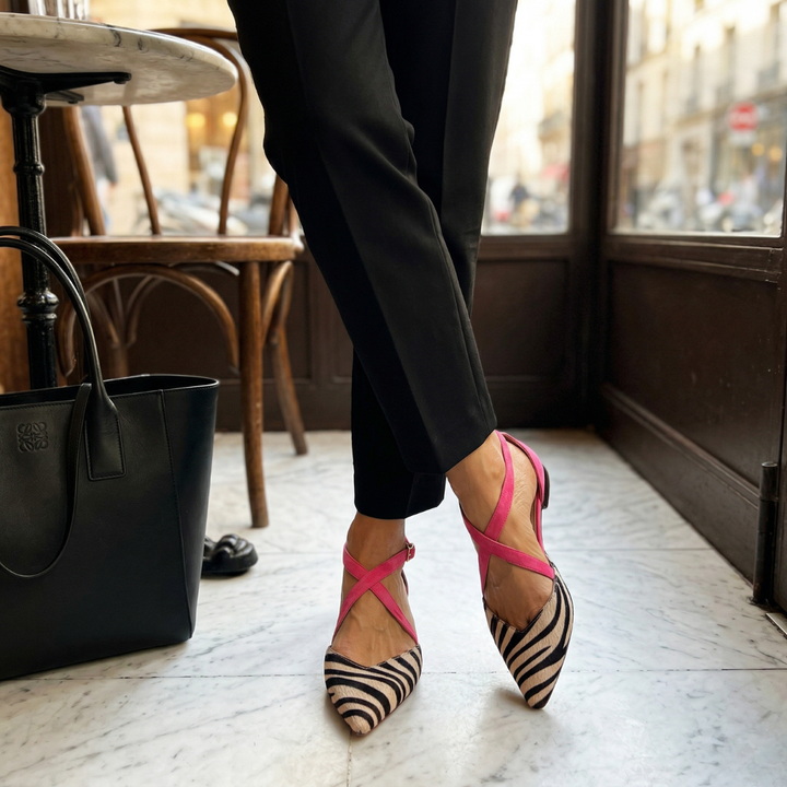 CHERYL | BALLET FLATS WITH STRAPS