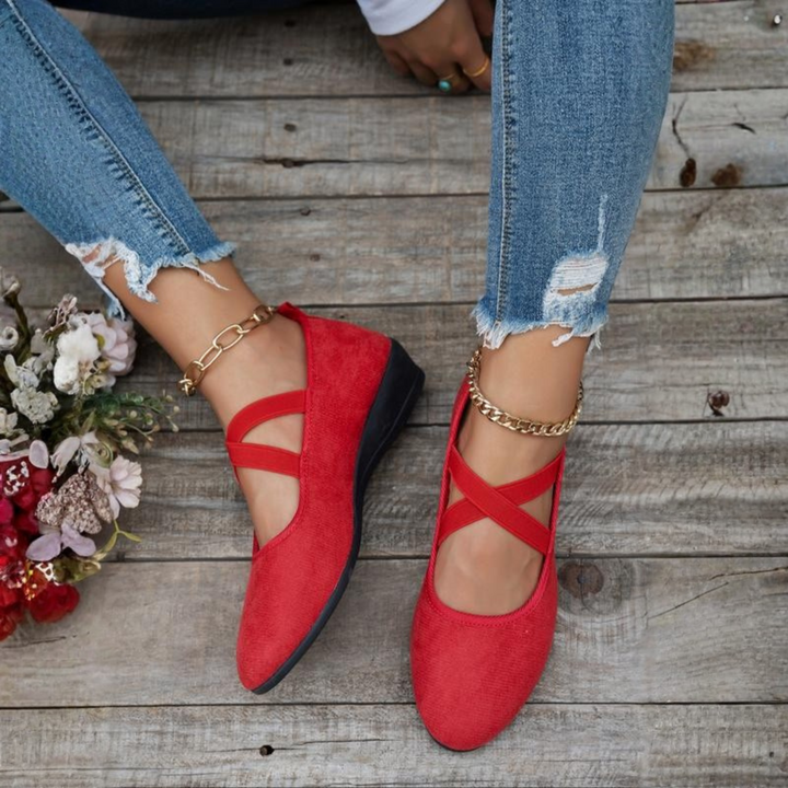 NOREEN | CLOSED TOE WEDGE BALLET SHOES