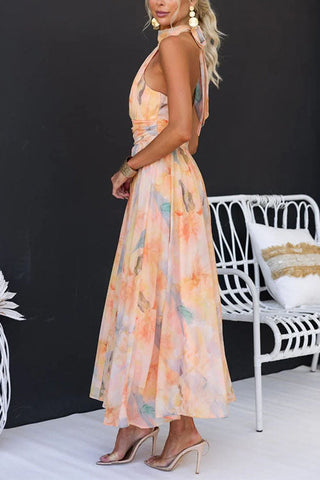 Polly - Elegant Floral Maxi Dress