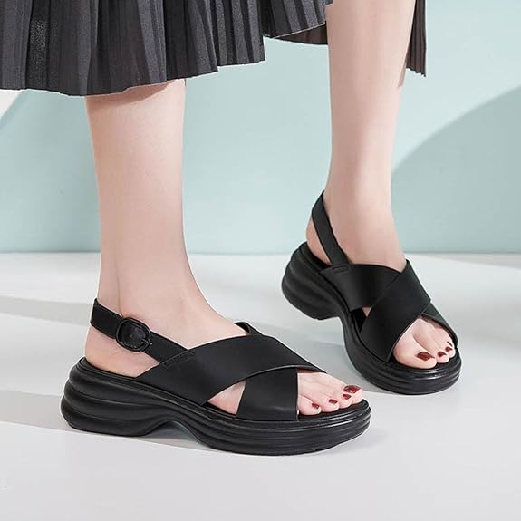 CHARLOTTE | CROSSOVER PLATFORM ORTHOPEDIC SANDALS