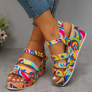 JULIA | PLATFORM ANKLE STRAP SANDALS
