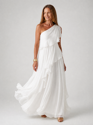Talia | Cascading Ruffle Maxi Dress