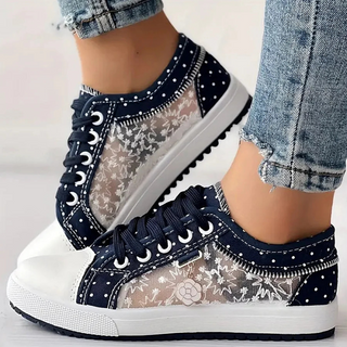 Cara | Elegant Floral Print Sneakers