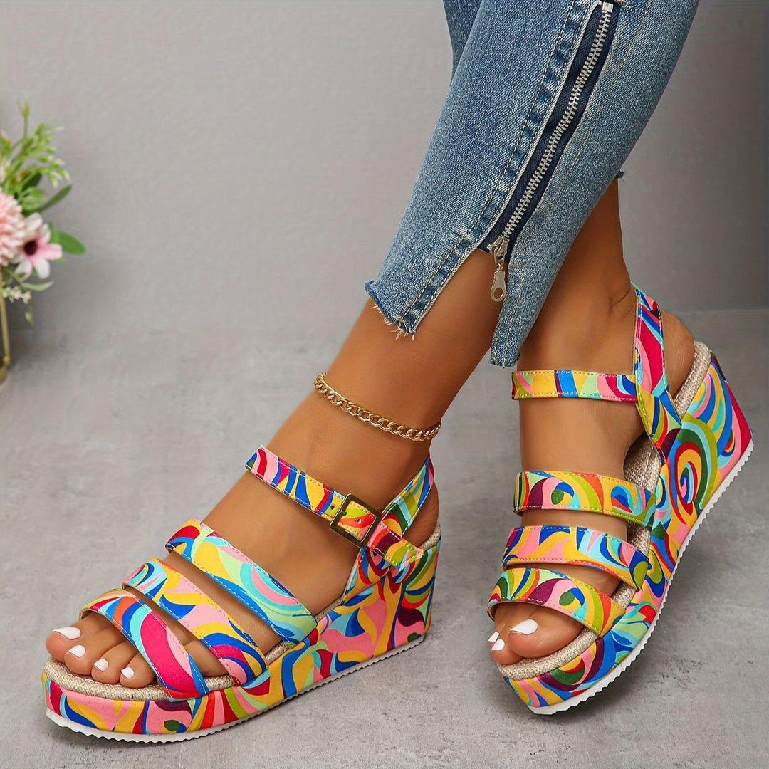 JULIA | PLATFORM ANKLE STRAP SANDALS