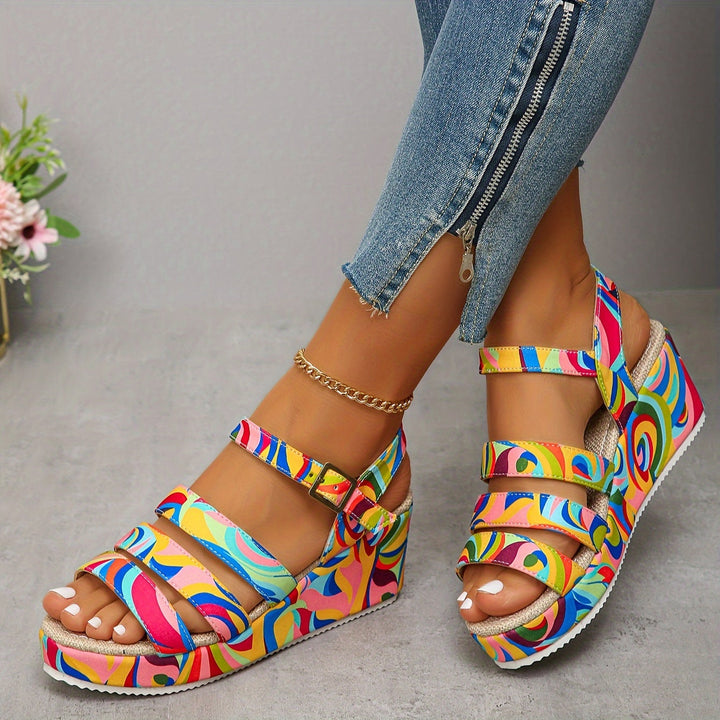 JULIA | PLATFORM ANKLE STRAP SANDALS