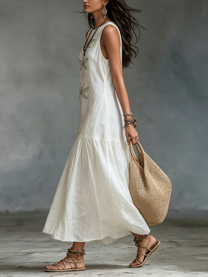 ROSAMOND | SLEEVELESS MAXI DRESS