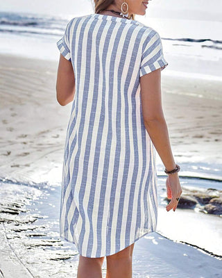 SANDRA | ELEGANT STRIPED DRESS