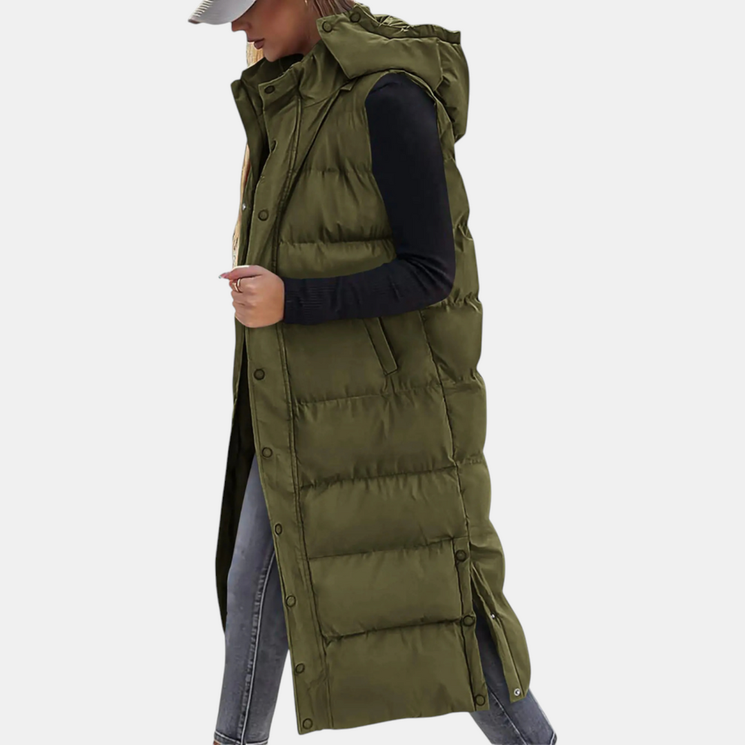 AUDREY | Maxi Hooded Puffer Gilet