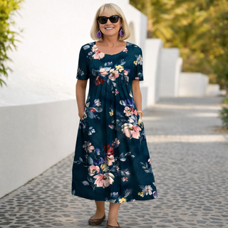 ROBIN | FLORAL MIDI DRESS