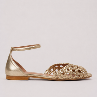 ISADORA | GOLDEN BRAIDED SANDALS