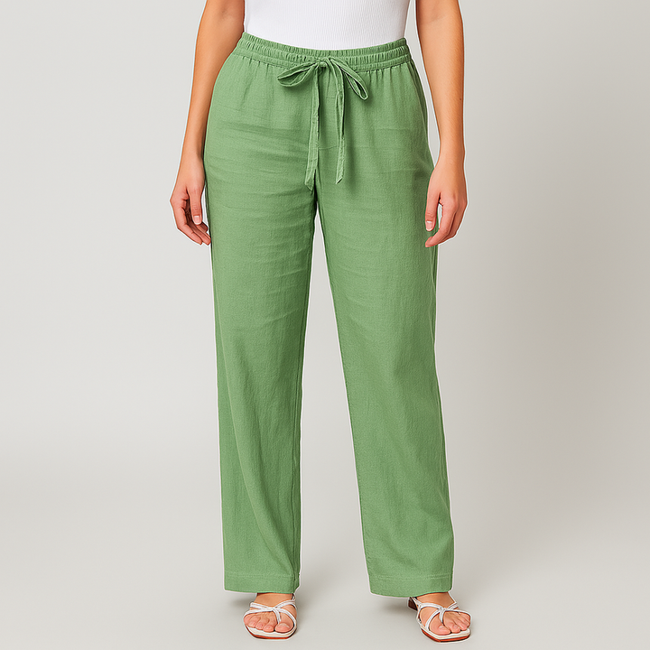 LORRAINE | EFFORTLESS TROUSERS WITH TIE BELT