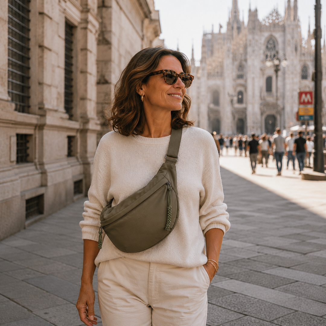 Florence | Olive Green Shoulder Bag