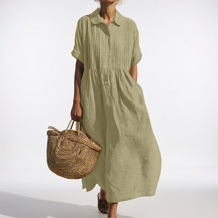 AUDREY | FLUID SUMMER SHIRT DRESS