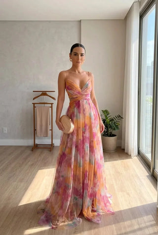 Millie - Elegant Floral Maxi Dress