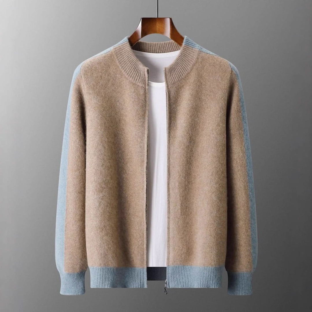 FERRARA CASHMERE ZIP-THROUGH JACKET
