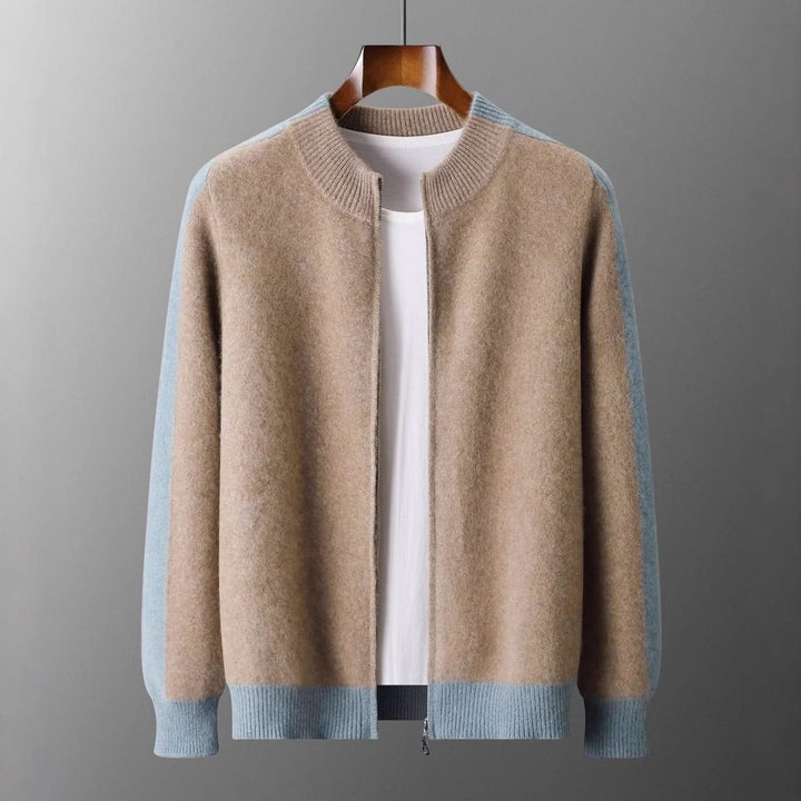 FERRARA CASHMERE ZIP-THROUGH JACKET
