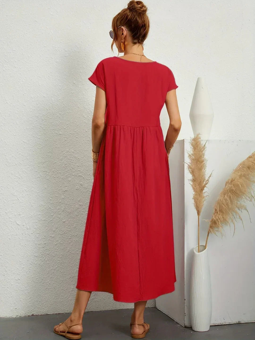 MAXINE | FLUID ELEGANT TIMELESS MIDI DRESS