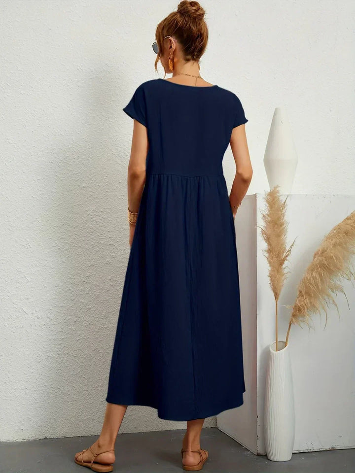 MAXINE | FLUID ELEGANT TIMELESS MIDI DRESS