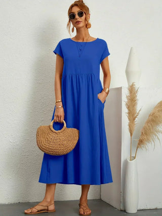 MAXINE | FLUID ELEGANT TIMELESS MIDI DRESS