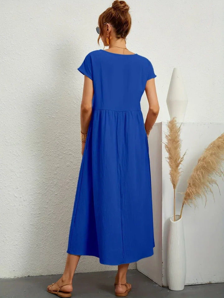 MAXINE | FLUID ELEGANT TIMELESS MIDI DRESS