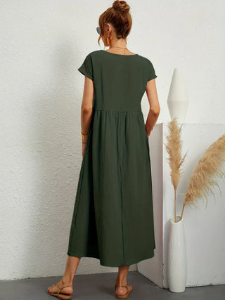 MAXINE | FLUID ELEGANT TIMELESS MIDI DRESS