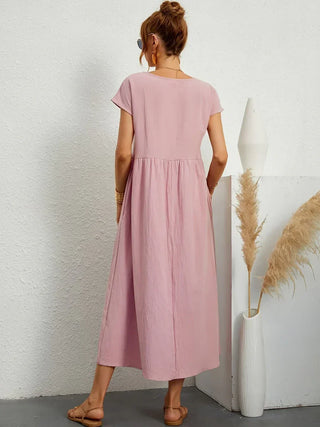 MAXINE | FLUID ELEGANT TIMELESS MIDI DRESS