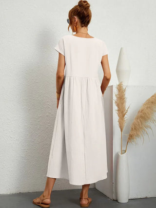 MAXINE | FLUID ELEGANT TIMELESS MIDI DRESS