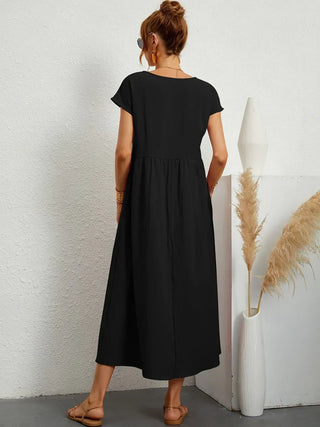 MAXINE | FLUID ELEGANT TIMELESS MIDI DRESS
