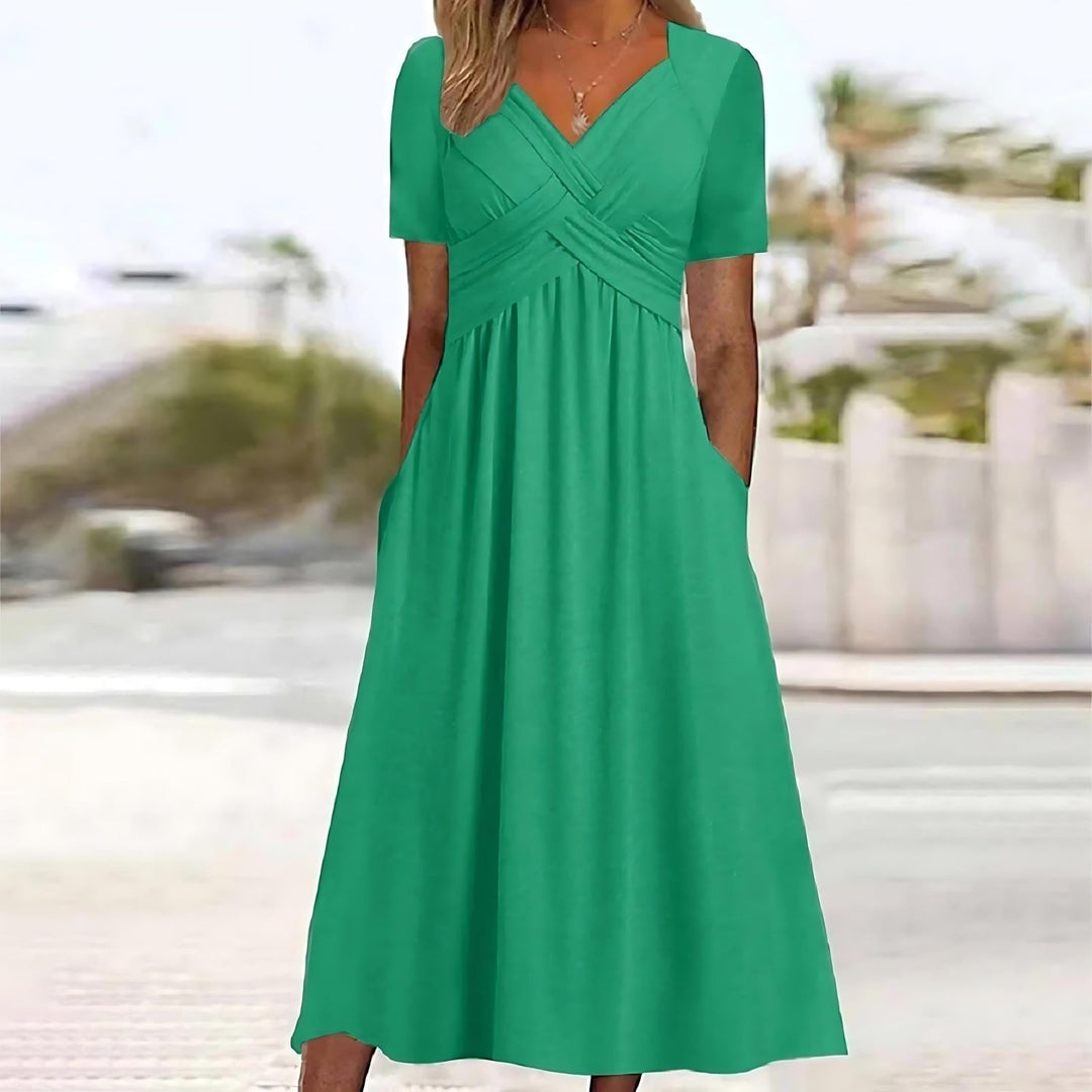 IMOGEN | ELEGANT A-LINE MIDI DRESS