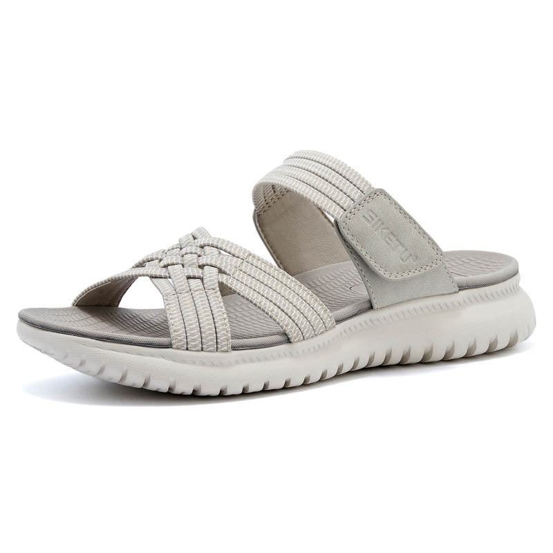 AVA | WOVEN STRAP ORTHOPEDIC SLIDE SANDALS