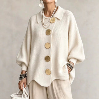 Isadora | Oversized Collared Cardigan
