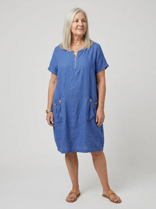 JOAN | ZIP-FRONT SUMMER DRESS