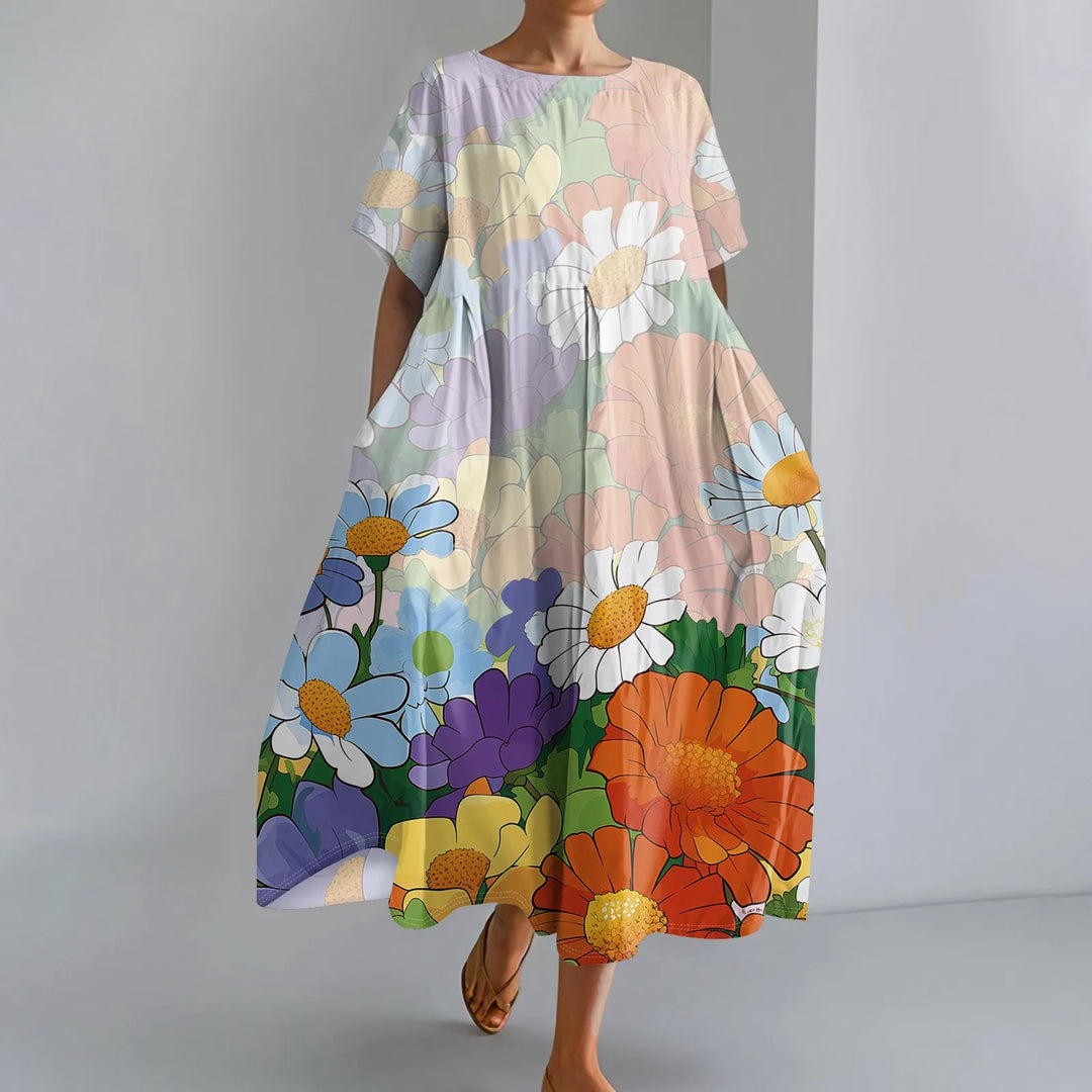 JUTTA | LIGHTWEIGHT MAXI DRESS WITH STUNNING FLORAL PRINT