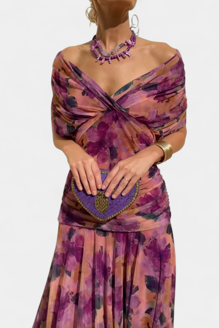 Sophia - Elegant Tummy-Concealing Pleated Dress