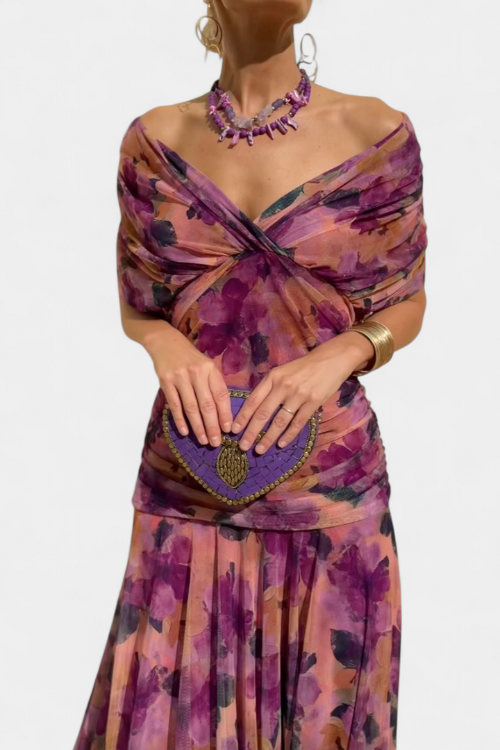 Sophia - Elegant Tummy-Concealing Pleated Dress