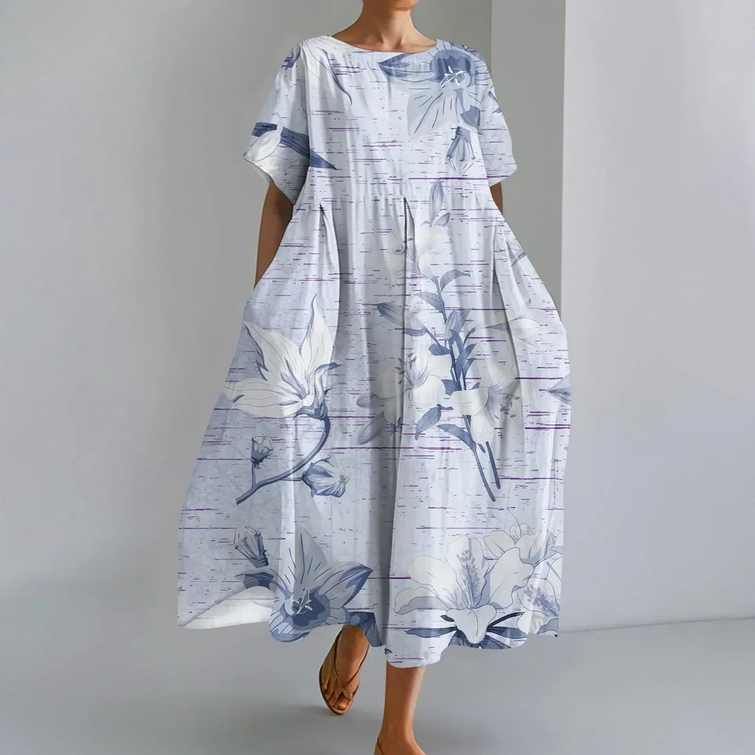 JUTTA | LIGHTWEIGHT MAXI DRESS WITH STUNNING FLORAL PRINT